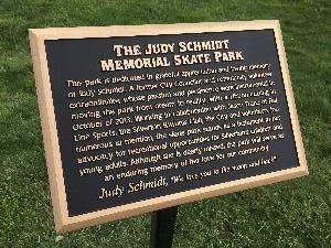 Skate Park plaque